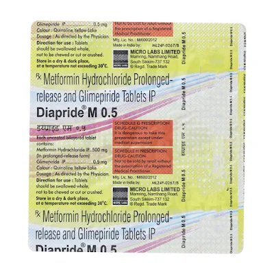 DIAPRIDE 1MG TABLET