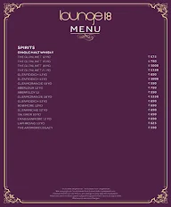 Lounge 18 - Marriott Jaipur menu 3