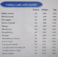 The Rock Cakes menu 1