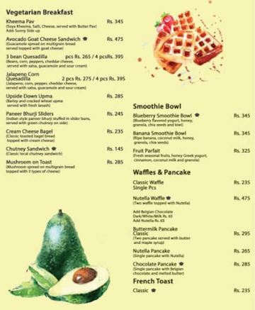 10th Street Cafe menu 