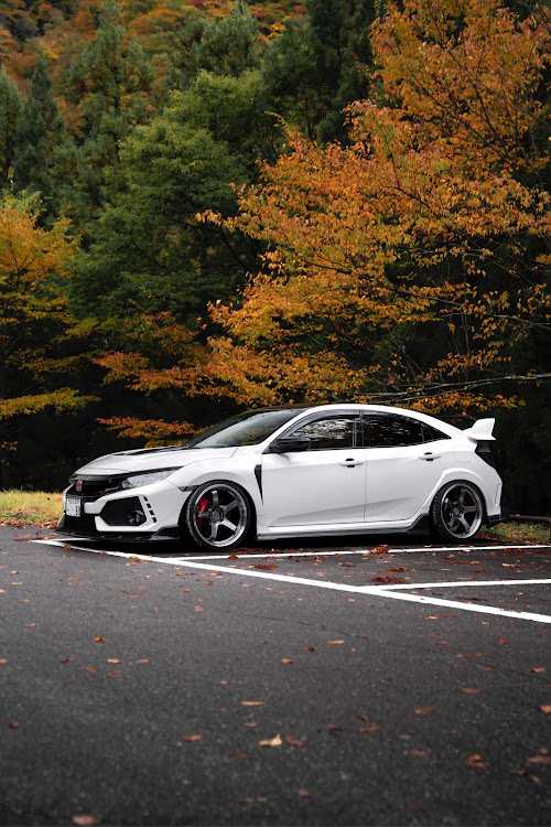 シビックタイプRの写活の秋・紅葉・紅葉ドライブ・ADVAN Racing GT BEYONDに関するカスタム事例の投稿画像1枚目