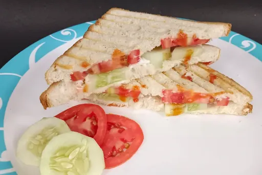 Cucumber Tomato And Cheese Sandwich