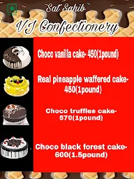 VJ Confectionery menu 2