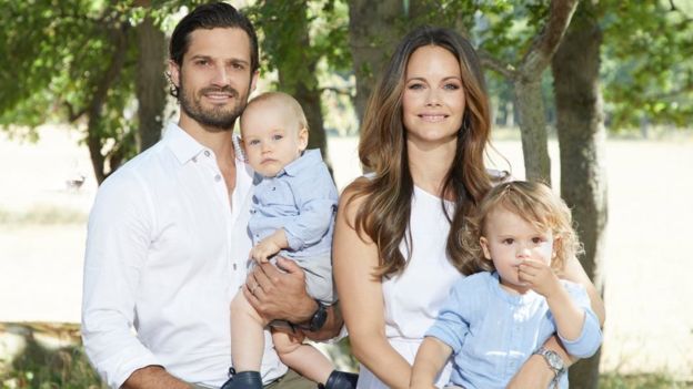 Among the grandchildren being removed from the royal house are princes Alexander and Gabriel (R), sons of Carl Philip and Sofia