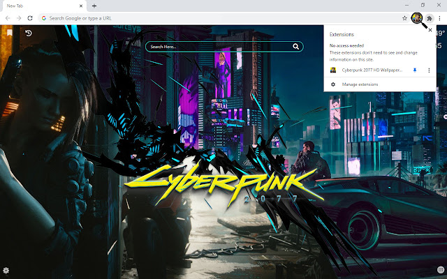 Cyberpunk 2077 HD Wallpapers New Tab