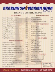 Arabian Shawarma Adda menu 6