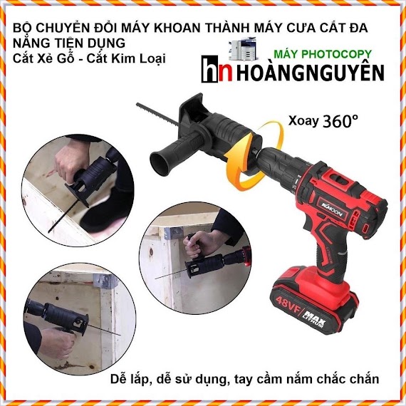 Bộ Chuyển Đổi Máy Khoan Thành Máy Cưa ( Lắp Được Cho Cả Khoan Pin , Khoan Điện)