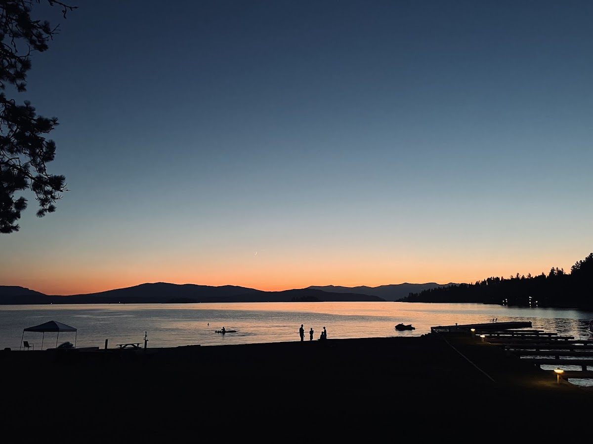 One of the only places on Lake Pend Oreille to see the sunset.