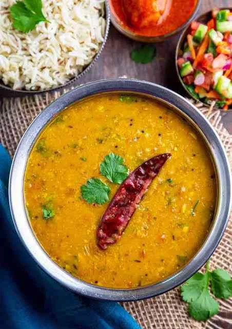 Simple Dal Tadka Yellow