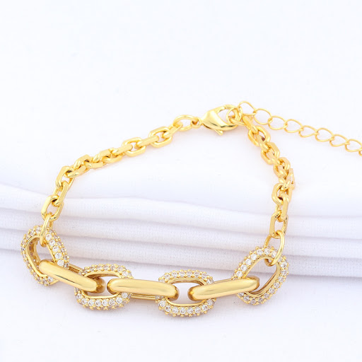 Title 3, Full Rhinestone Copper Metal Fashion Diamond-st...
