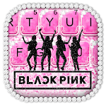 Cover Image of Baixar Glitter Black Pink Girls Keyboard Theme 1.0 APK