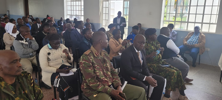 Stakeholders during Parliamentary Committee on Education consultative meeting in Machakos County on Wednesday, March 22, 2023.