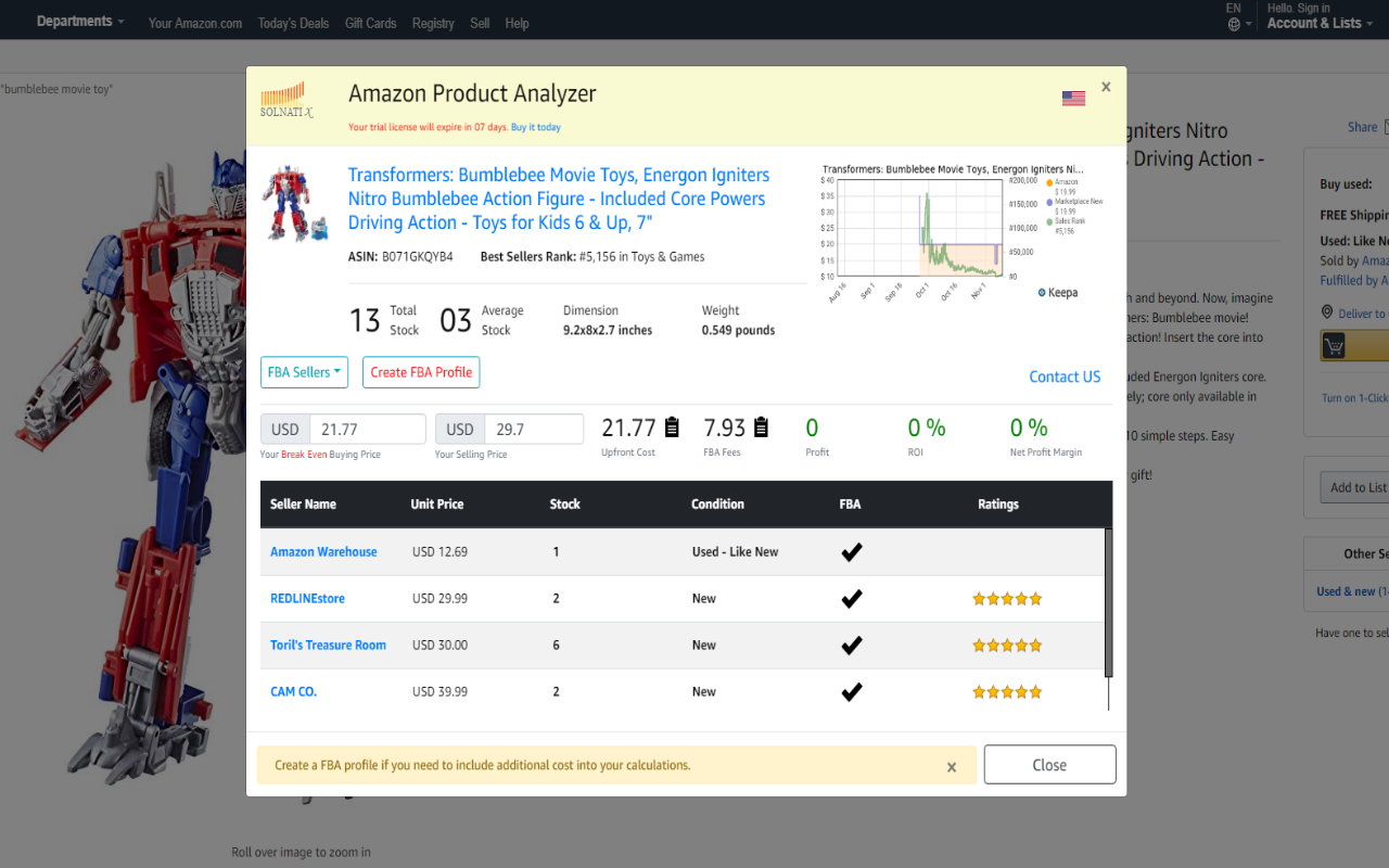 Amazon Product Analyzer Preview image 6