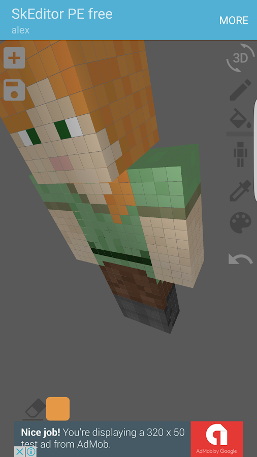 Skin Editor 3D for Minecraft (Android) - Skins - Mapping and