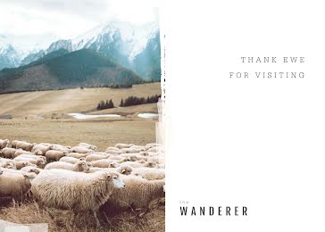 Thank Ewe for Visiting - Thank You Card template