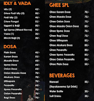 Palleturi Dosa menu 1