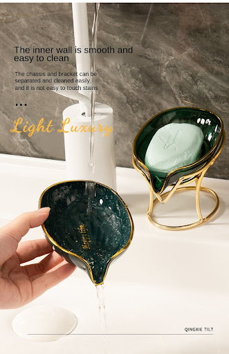 Title 7, Light Luxury Bathroom Soap Dish, No Drilling Re...