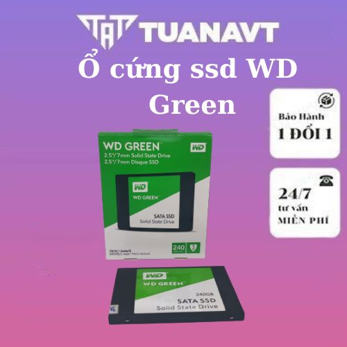 Ổ Cứng Ssd Wd Green 120 Gb Sata3 2.5 Inch Hàng Nhập Khẩu Bảo Hành 36 Tháng