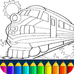 Cover Image of Descargar Juego de trenes: libro para colorear. 10.6.8 APK