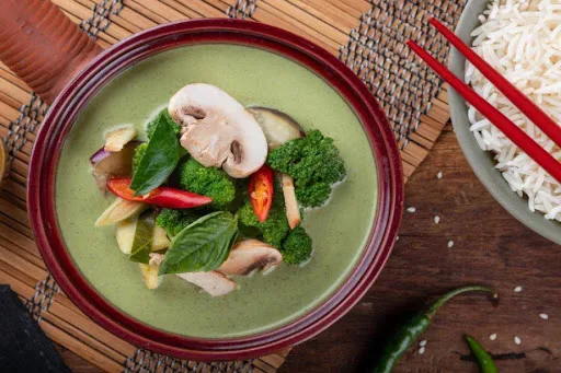 Thai Green Curry Veg | Steamed Rice