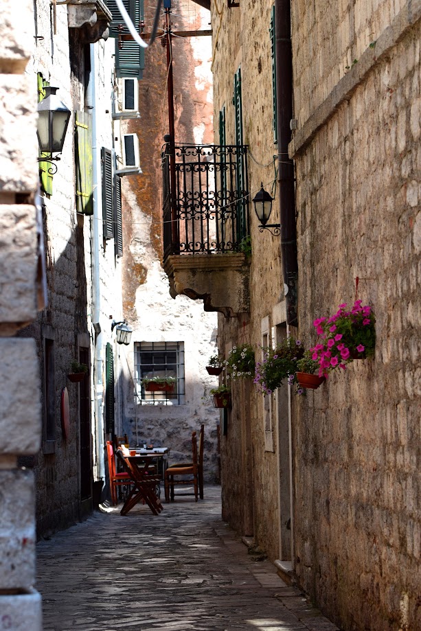 a street in kotor, montenegro