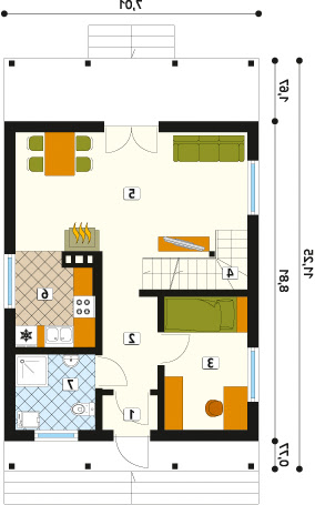 Mikrus 2 dr-T - Rzut parteru