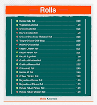 Rollz  Karvaan menu 1