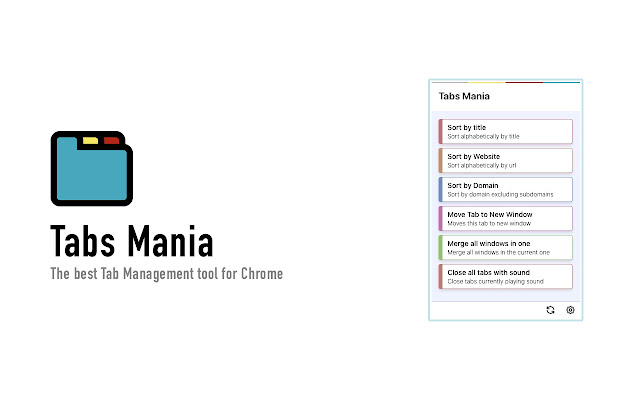 Tabs Mania chrome extension