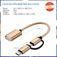 Cáp Otg 2 Trong 1 Đa Năng Chuyển Đổi Micro Usb & Type C Sang Usb Đồng Bộ Hóa Dữ Liệu Cho Smartphone, Máy Tính Bảng