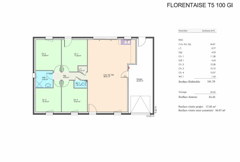  Vente Terrain + Maison - Terrain : 435m² - Maison : 80m² à Saint-Jean-de-Monts (85160) 