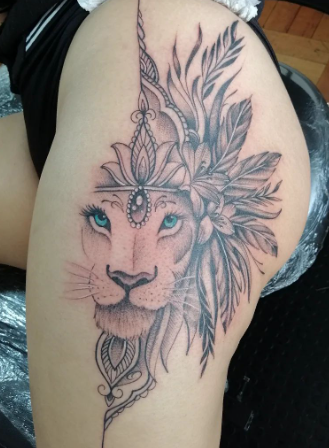 A Gorgeous Lion Tattoo 
