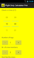 Flight Duty Calculator (FAA) Screenshot