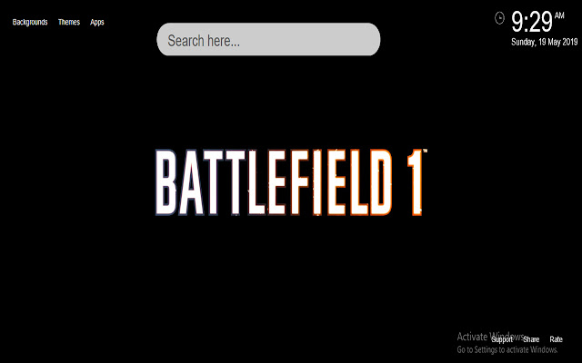 Battlefield 1 HD Wallpaper New Tab