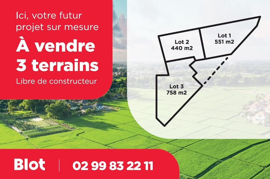 Vente terrain  758 m² à Cesson-sevigne (35510), 294 000 €