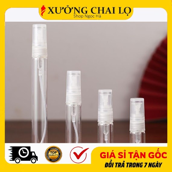 Chai Lọ Chiết Nước Hoa 2Ml, 3Ml, 5Ml, 10Ml Thủy Tinh Tròn Mini Siêu Rẻ Vỏ Đựng Dầu Thơm Body Mist