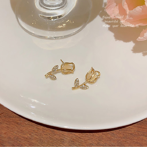 Title 5, Real gold plated fashion exquisite geometric ea...