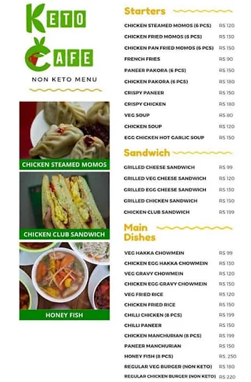 Keto Cafe menu 