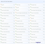Sri Sai Cake Bakes menu 1