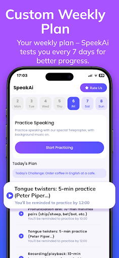 Screenshot SpeakAi – AI Speaking Coach