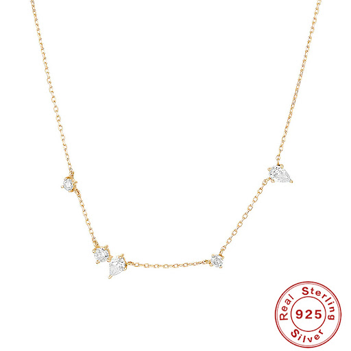 Title 4, S925 Sterling Silver Water Drop Diamond Luxury ...