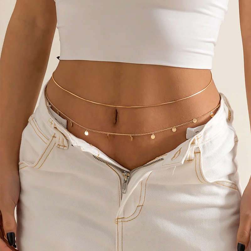 Title 2, All-match body chains met kwastjes en paillette...