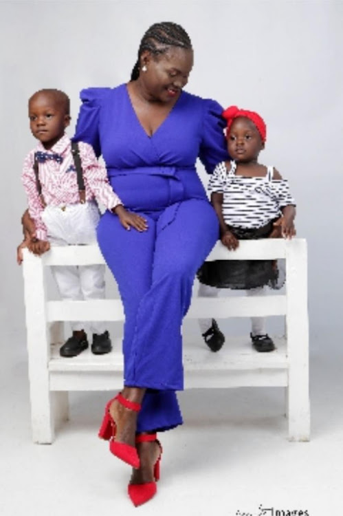 Winnie Odhiambo with Dylan and Karwana