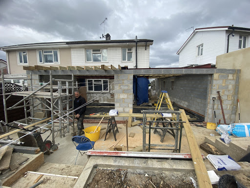 Rear single storey complete
