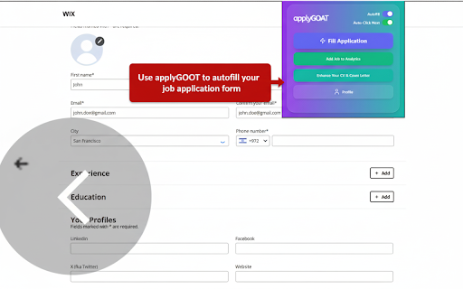Autofill, job tracker - applyGOAT screenshot 3