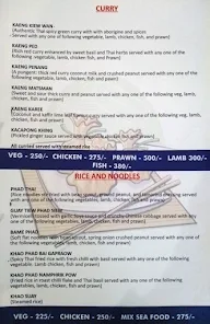 The Oriental Spice - Ashraya Hotel menu 3