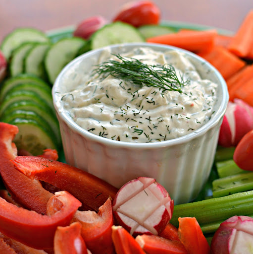 This delicious easy six ingredient mouthwatering dill dip is made in less than five minutes and is always a huge hit at potlucks, family gatherings, and shindigs.