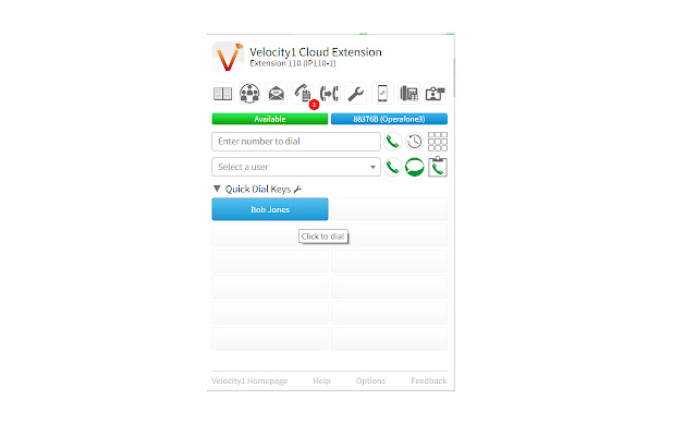 Velocity1 Cloud Extension chrome extension