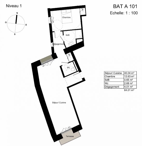 Vente appartement 2 pièces 64 m² à Quiberon (56170), 469 000 €