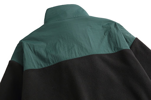 Title 12, Cappotto in cotone imbottito con pile color mat...