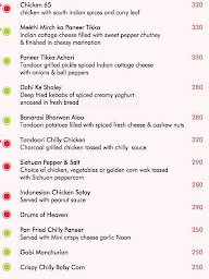 Hide Out - The Golden Tulip menu 1